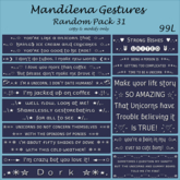 :: MG :: Mandilena Gestures Pack : Random 31