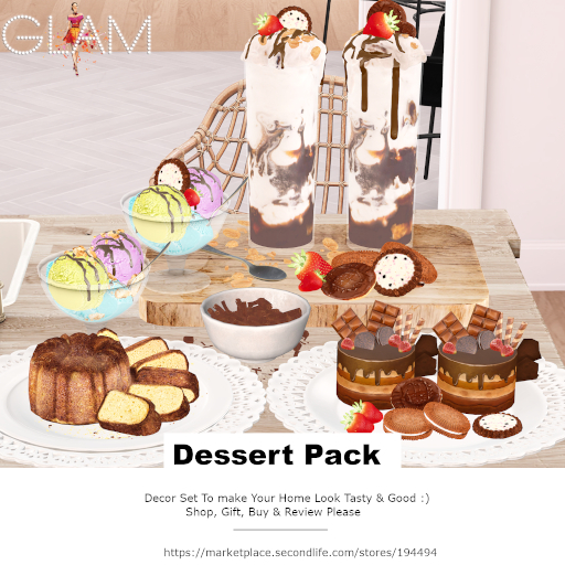 ***-Glam- Dessert Pack (Decor Set)***
