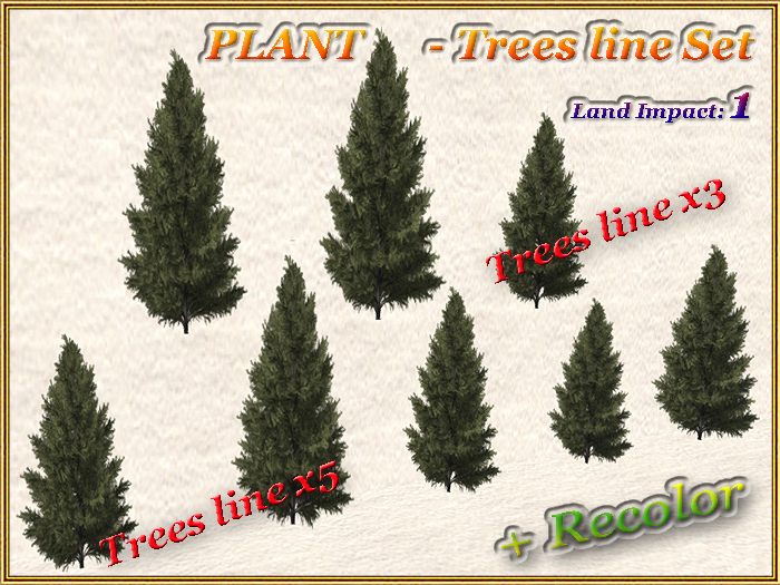 PLANT - Trees line Set (1 LI) (Full perm)