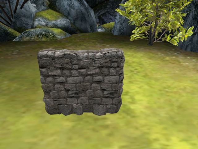 Stone fence (1 prim) Mesh