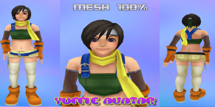 YUFFIE AVATAR MESH COMPLETE