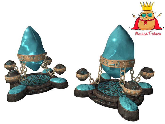 Meshed Potato - Rune Crystal - Full Perm Mesh