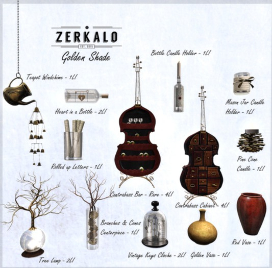 [ zerkalo ] Golden Shade - Contrabass Bar - RARE