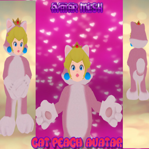 CAT PEACH AVATAR MESH COMPLETE 