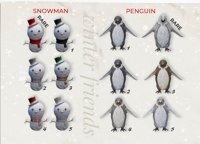 MINIMAL - Winter Friends - Snowman - 4