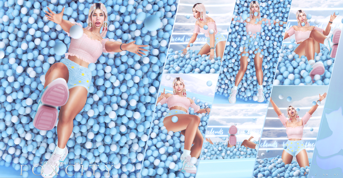 FOXCITY. Ball Pit Bento Pose Set