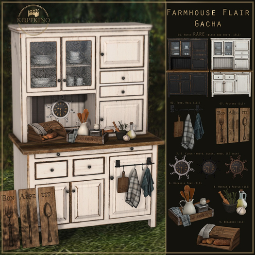 04. KOPFKINO - Farmhouse Flair - Clock White Common