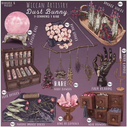 dust bunny . wiccan artistry . moon candle