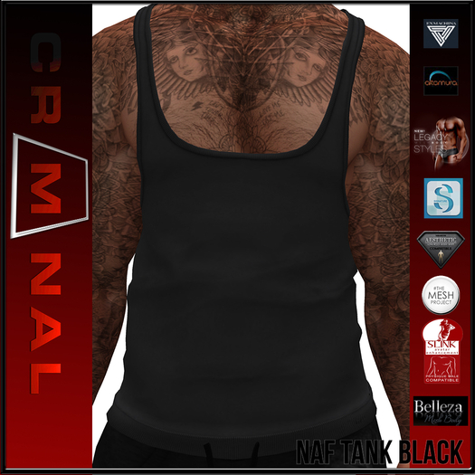CRIMINAL - NAF TANK BLACK ADD ME