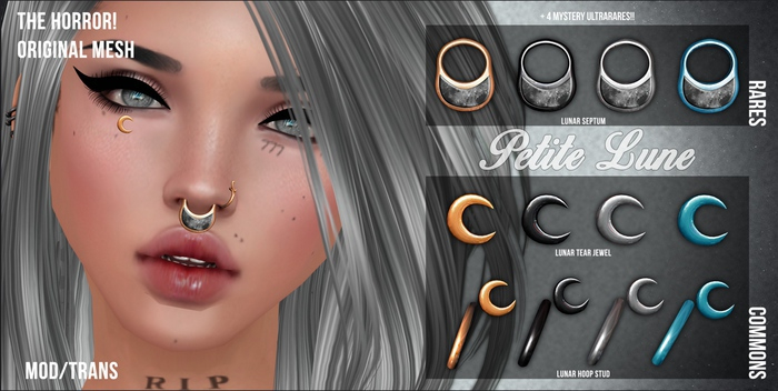 The Horror!~ Petite Lune - Lunar Septum (Silver) RARE