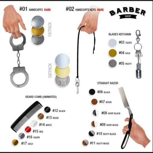 Barber Shop / 01 / Handcuffs Fatpack / RARE