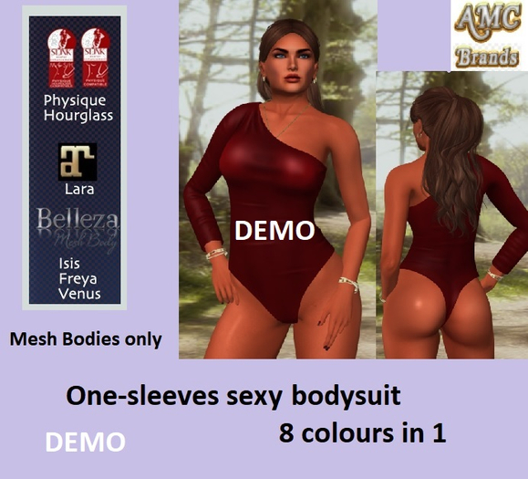 AMC one-sleeved bodysuit DEMO