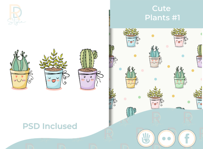 Cute Plants #1 - RD Style -  PSD