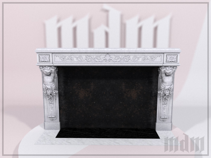 Bibliotheque du Roi - Fireplace (White)