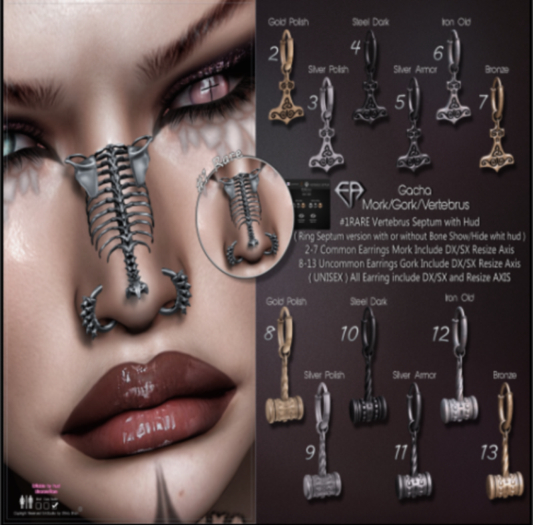 12 E.A.Studio Gork Earring  Iron Old UNCOMMON