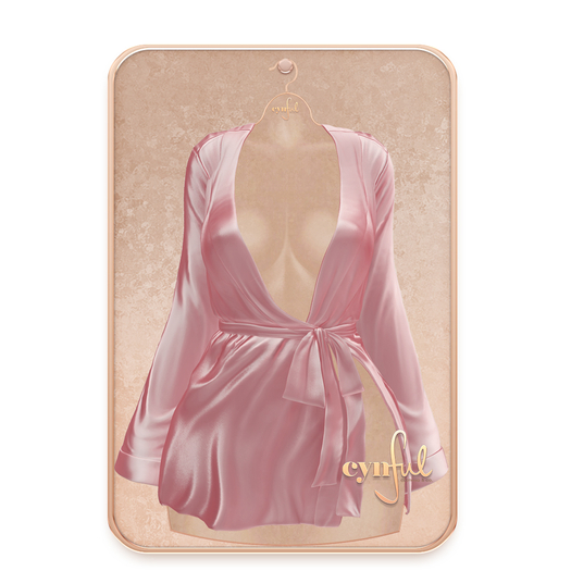 Cynful Infatuation Robe - Rose  (Check description for included sizes)