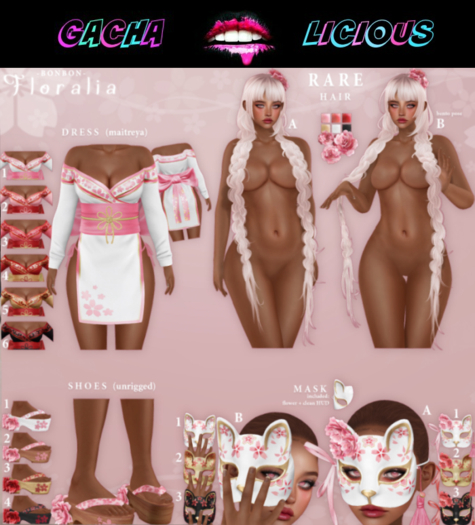 bonbon - floralia - mask B-2