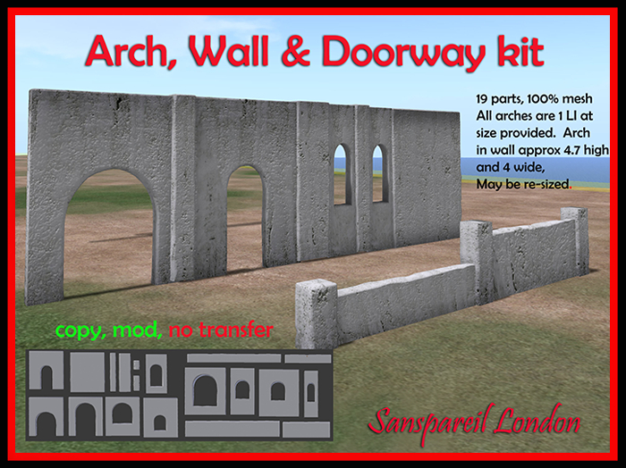 Arch, wall & doorway kit