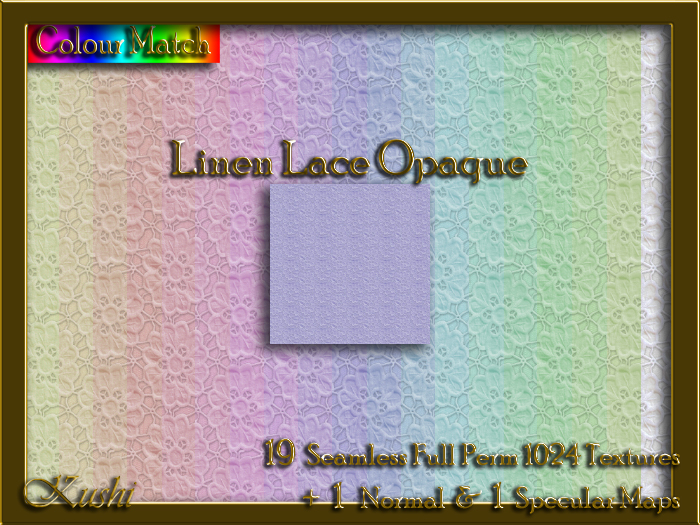 Linen Lace Opaque Seamless Texture Set