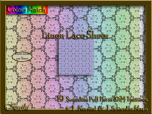Linen Lace Sheer Seamless Texture Set