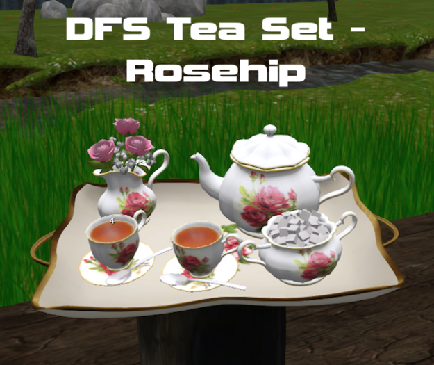 DFS Tea Set - Rosehip - acual item
