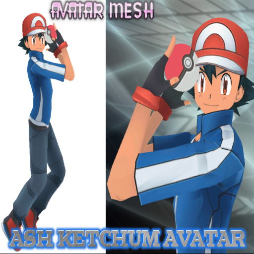 ASH AVATAR ANIME MESH COMPLETE