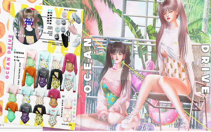 AMITOMO /  Ocean Drive GACHA / M - 9