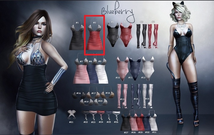 #2 Blueberry - Energy - RARE - Dress Zero - Red *M*