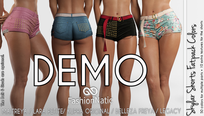Demo Skylar Female Shorts Fatpack Colors - Maitreya, Lara Petite, Kupra Original , Belleza Freya, Legacy - FashionNatic 