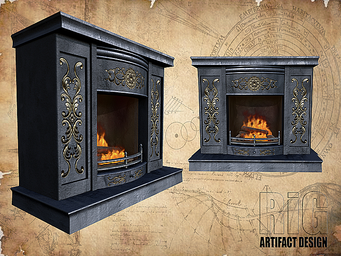 Fireplace Antique Iron by RiG!