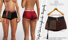 Skylar Female Shorts Burgundy - Maitreya, Lara Petite, Kupra Original , Belleza Freya, Legacy - FashionNatic