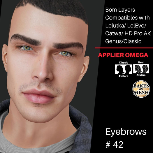 #TS#  Eyebrows #42 BOM - Lel Evo/Catwa HD Pro/ Classic