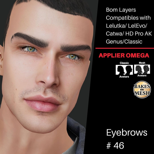 #TS#  Eyebrows #46 BOM - Lel Evo/Catwa HD Pro/ Classic