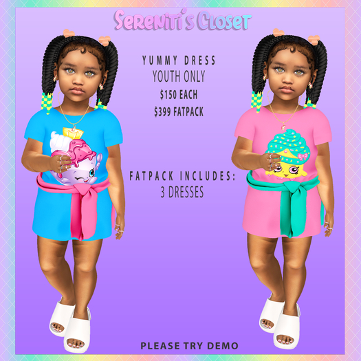 ~SC~ YUMMY DRESS FATPACK (YOUTH) WEAR TO OPEN