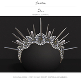 Dahlia - Zoe - Headpiece - Crown - Gunmetal 