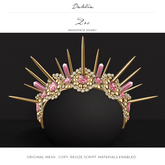 Dahlia - Zoe - Headpiece - Crown - Honey Gold