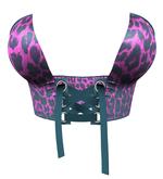 The Annex - Rizzo Bralette - Purple Leopard