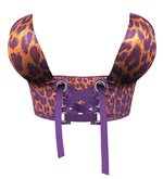 The Annex - Rizzo Bralette - Orange Leopard 