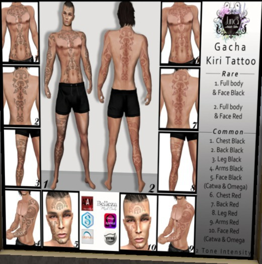 Juna: Gacha Kiri tattoo - COMMON 10 -