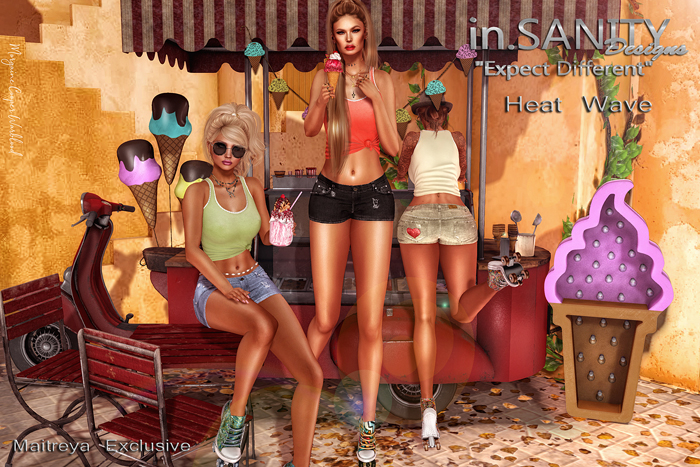 Heat Wave Shorts - Lavender *in.SANITY* (Add)