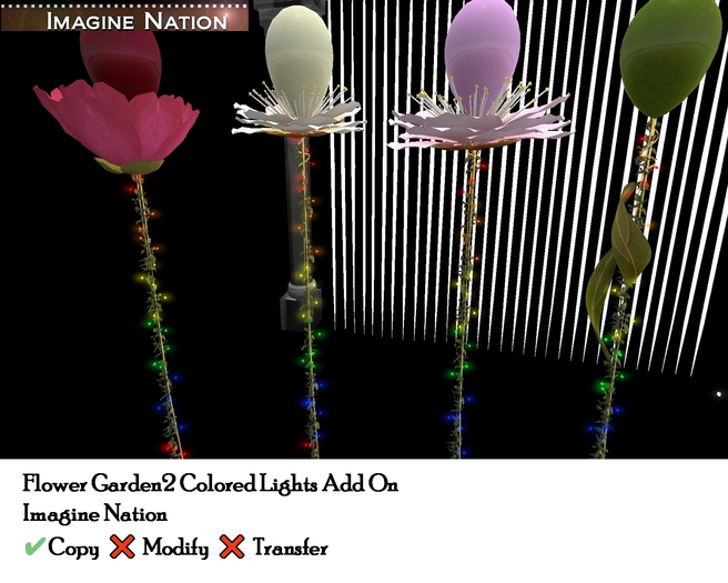 Flower Garden2 Colored Lights Add On