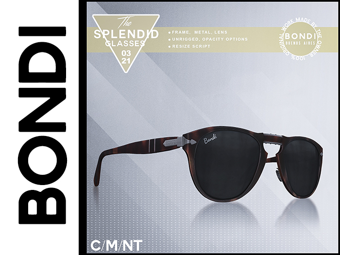 BONDI . The Splendid Glasses . Grayscale