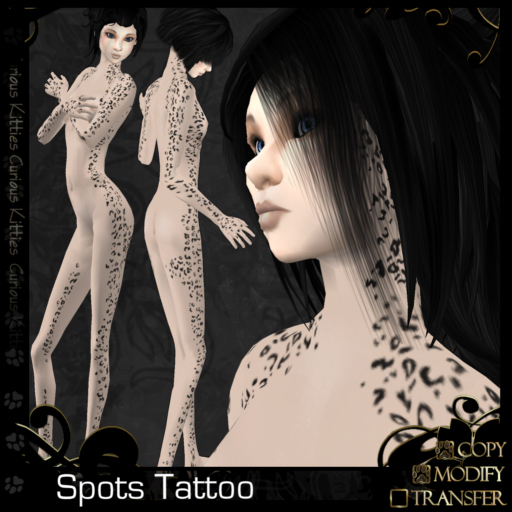 =^.^= Curious Kitties - Spots Tattoo