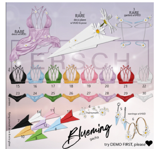 03. ERSCH - Blueming Gacha {Lara} garters with HUD RARE