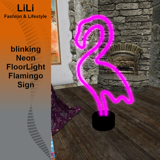 LiLi - Neon Floor Light Flamingo