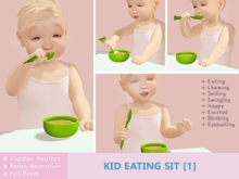 Kid Eating Sit [1] (Happy Eating)