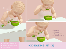 Kid Eating Sit [3] (Dozing off while Eating)