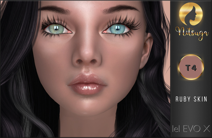 Second Life Marketplace - ::N:: Ruby Skin - Lelutka Evo X / T4 / [ADD]