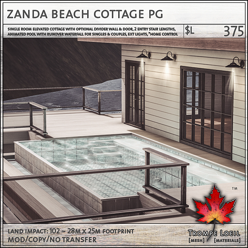 Trompe Loeil - Zanda Beach Cottage PG [mesh]