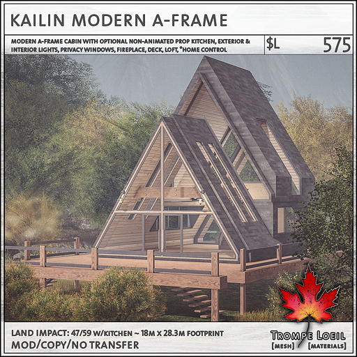 Trompe Loeil - Kailin Modern A-Frame V1.1 [mesh]